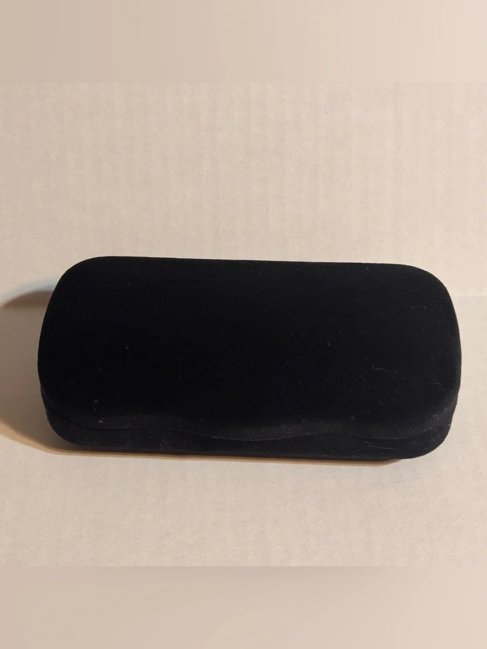 A Gucci Eyewear Case in Black and Dark Gray with Gold Logo